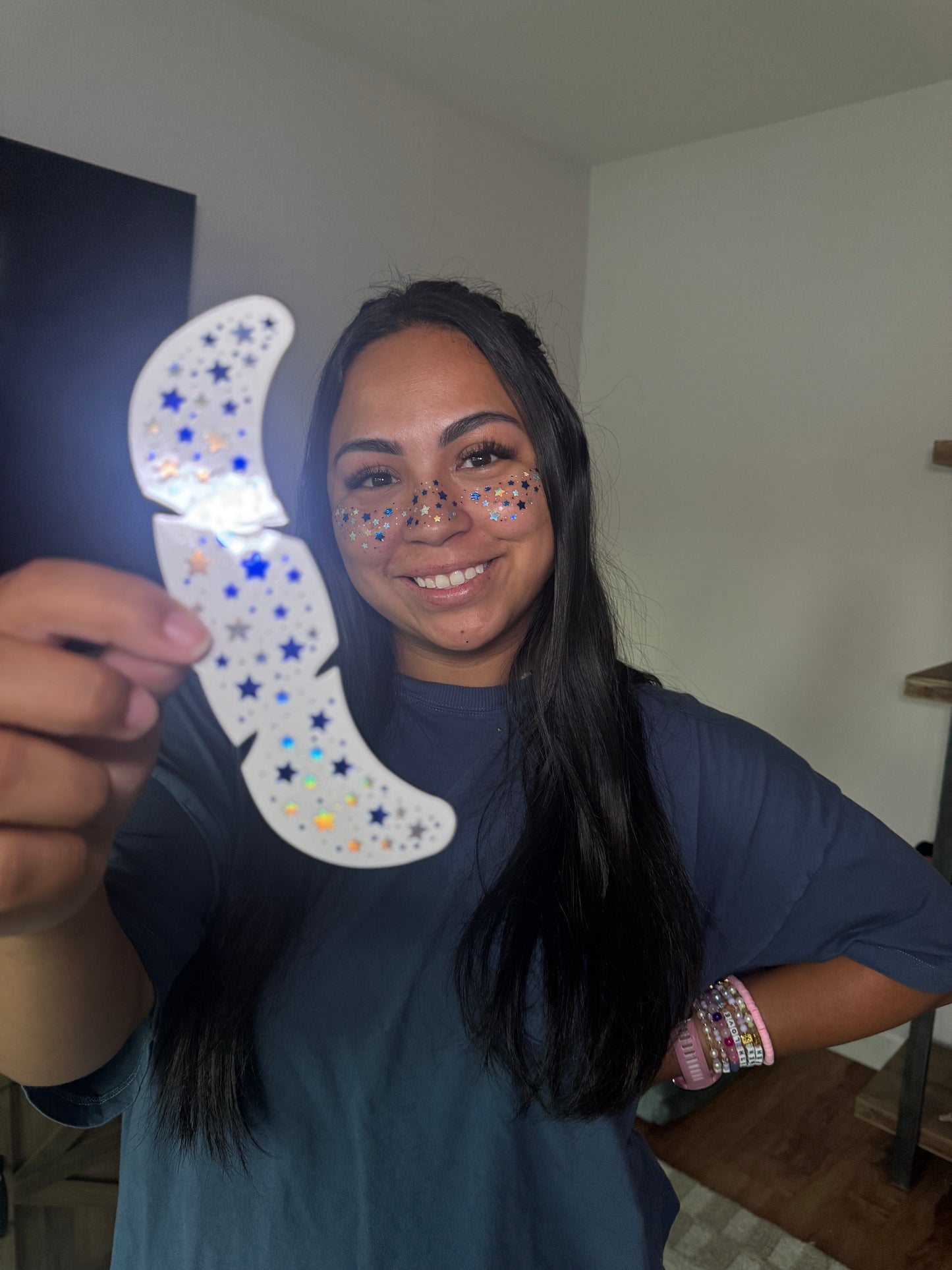 Blue & Diamond Pixie Dust Freckles