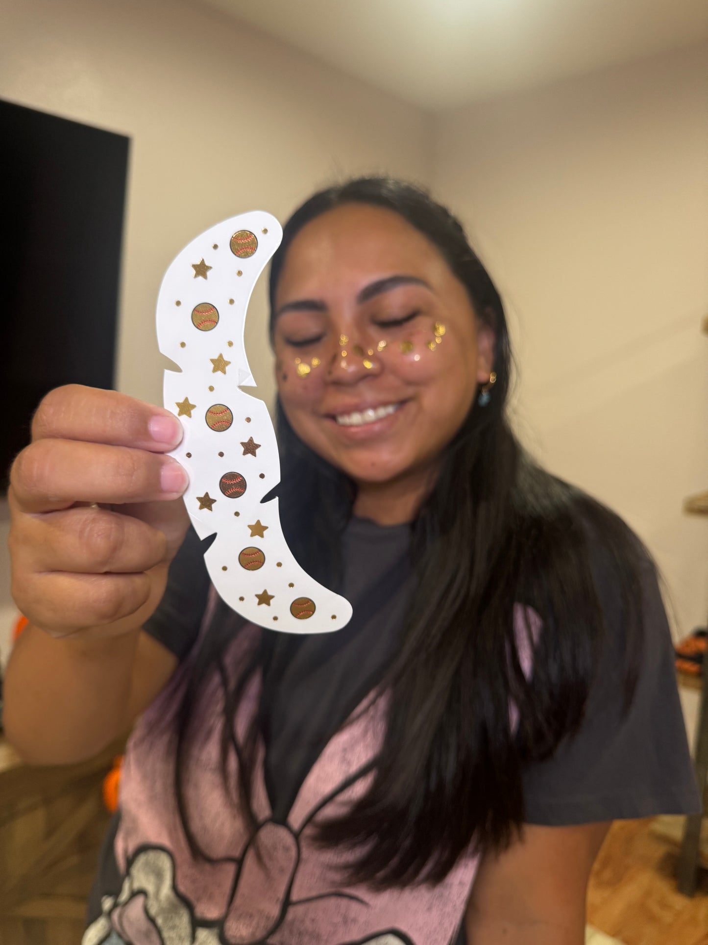 Softball Freckles (Metallic Gold)