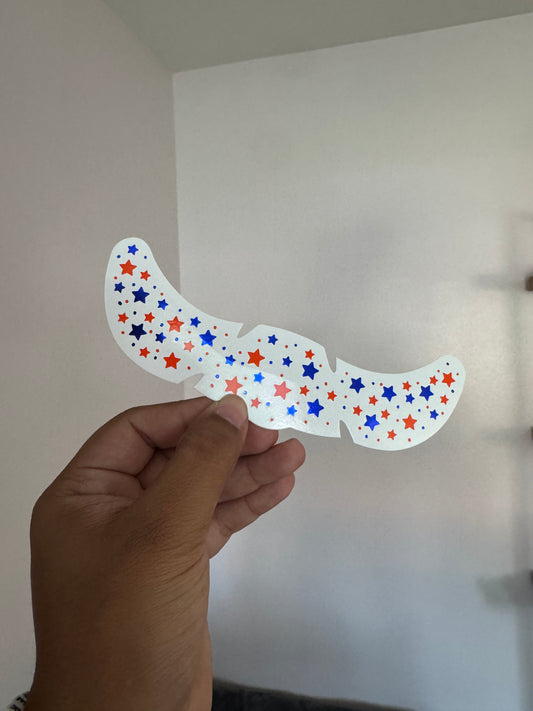 Blue & Orange Pixie Dust Freckles