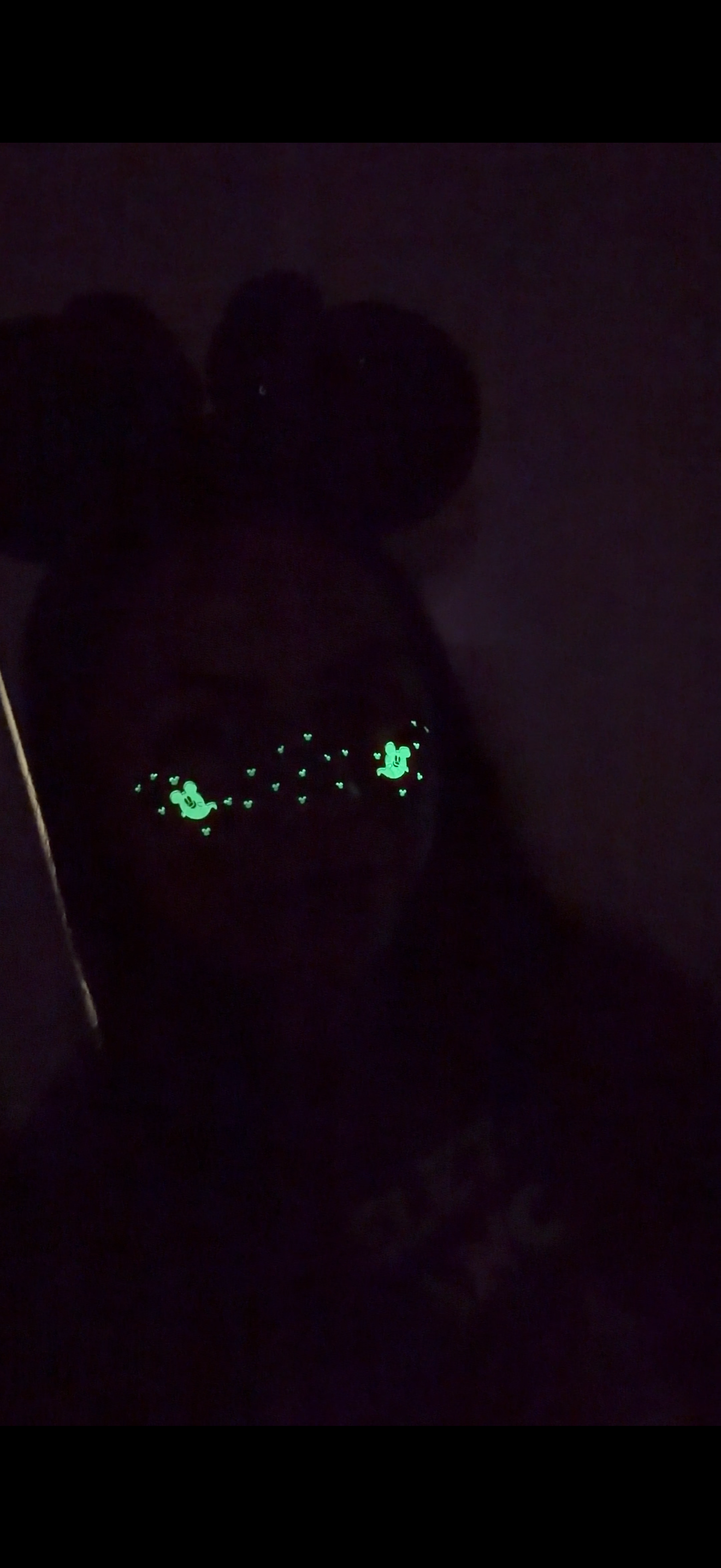 GLOW IN THE DARK Mouse Ghost Pixie Dust Freckles