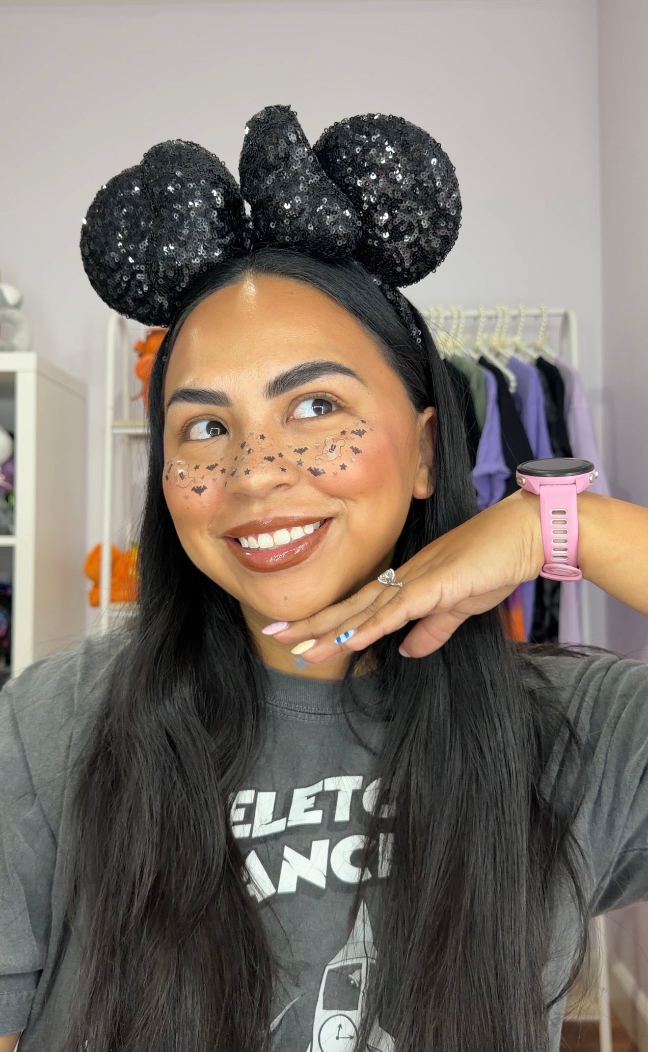 GLOW IN THE DARK Mouse Ghost Pixie Dust Freckles