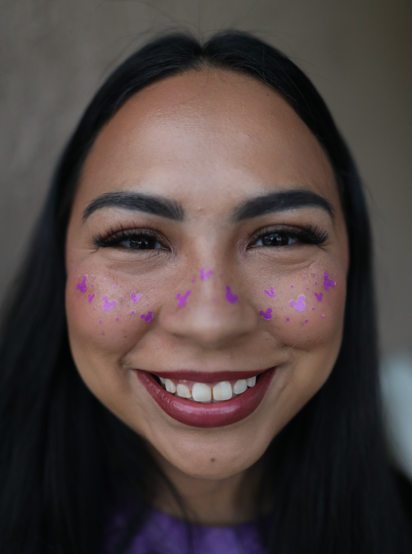 Purple Matte Pixie Dust Freckles (Ready to Ship)
